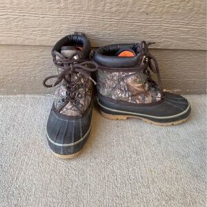 GAME WINNER Youth Duck Boot II Camo Hunting Boots, Waterproof Youth Size 1